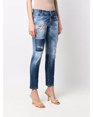 DSQUARED2 ジェニファー ローライズ スキニージーンズ - サムネイル3