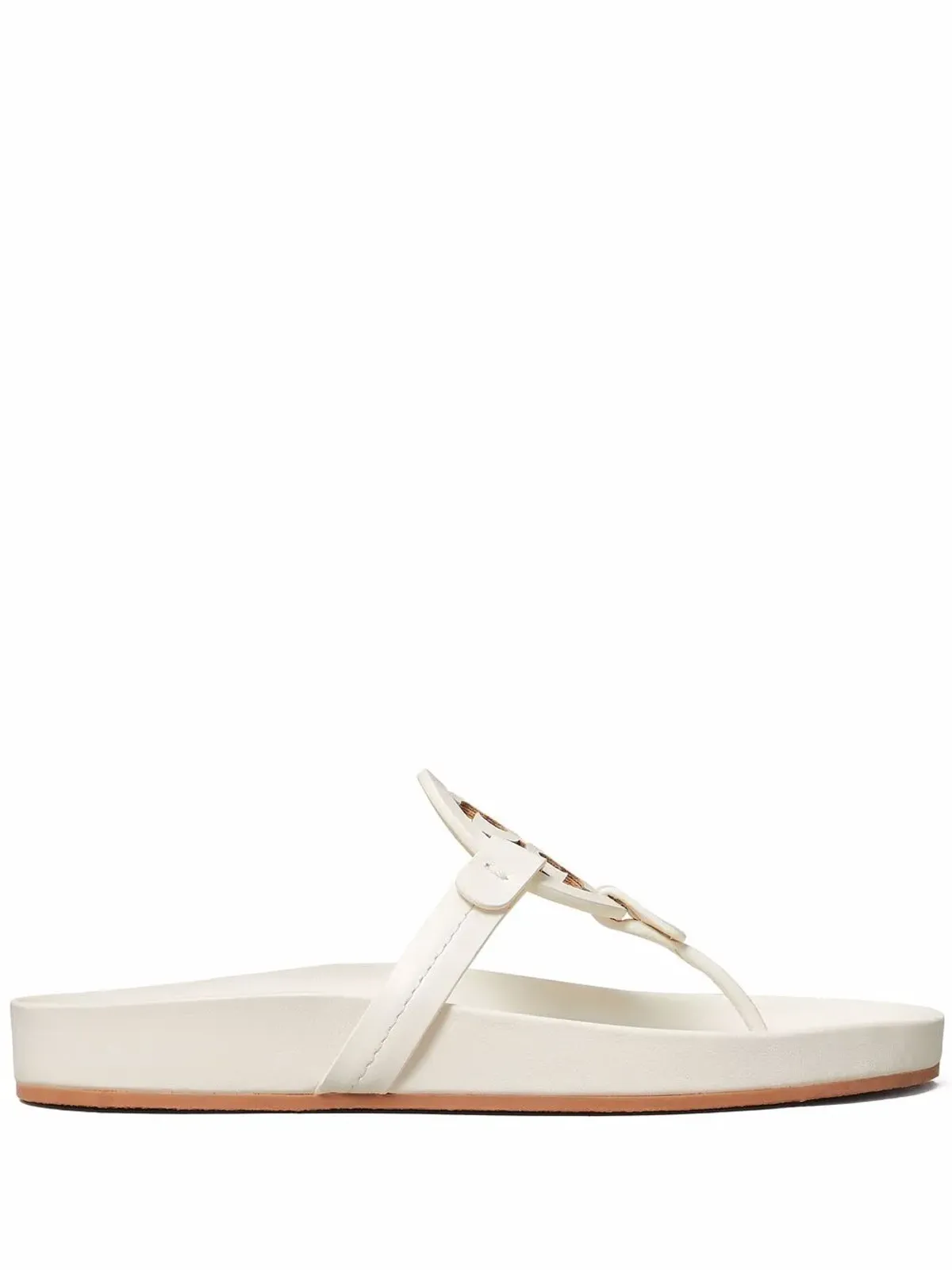 Tory Burch ミラークラウド レザーサンダル - ホワイト - 画像1