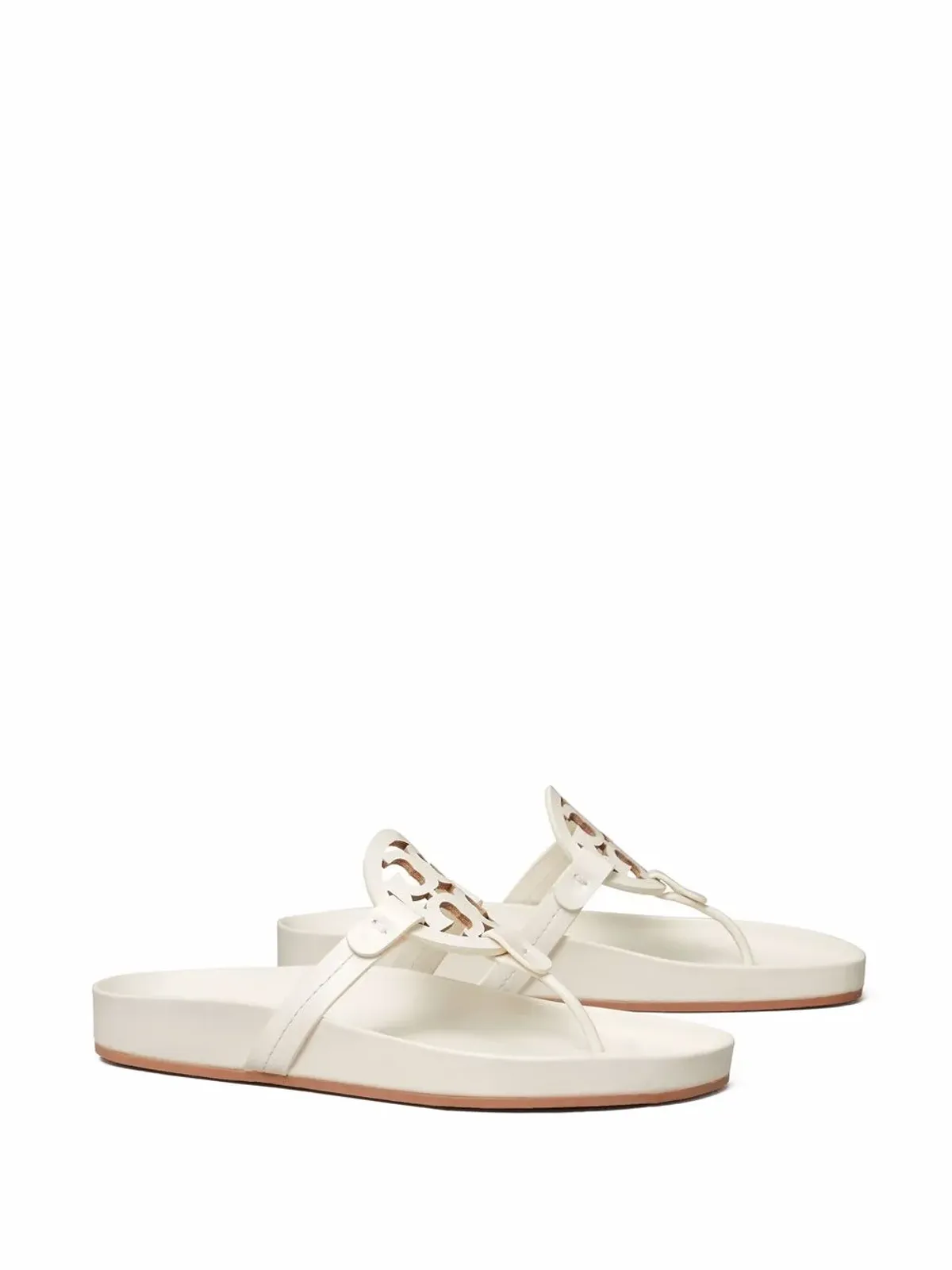 Tory Burch ミラークラウド レザーサンダル - ホワイト - 画像2
