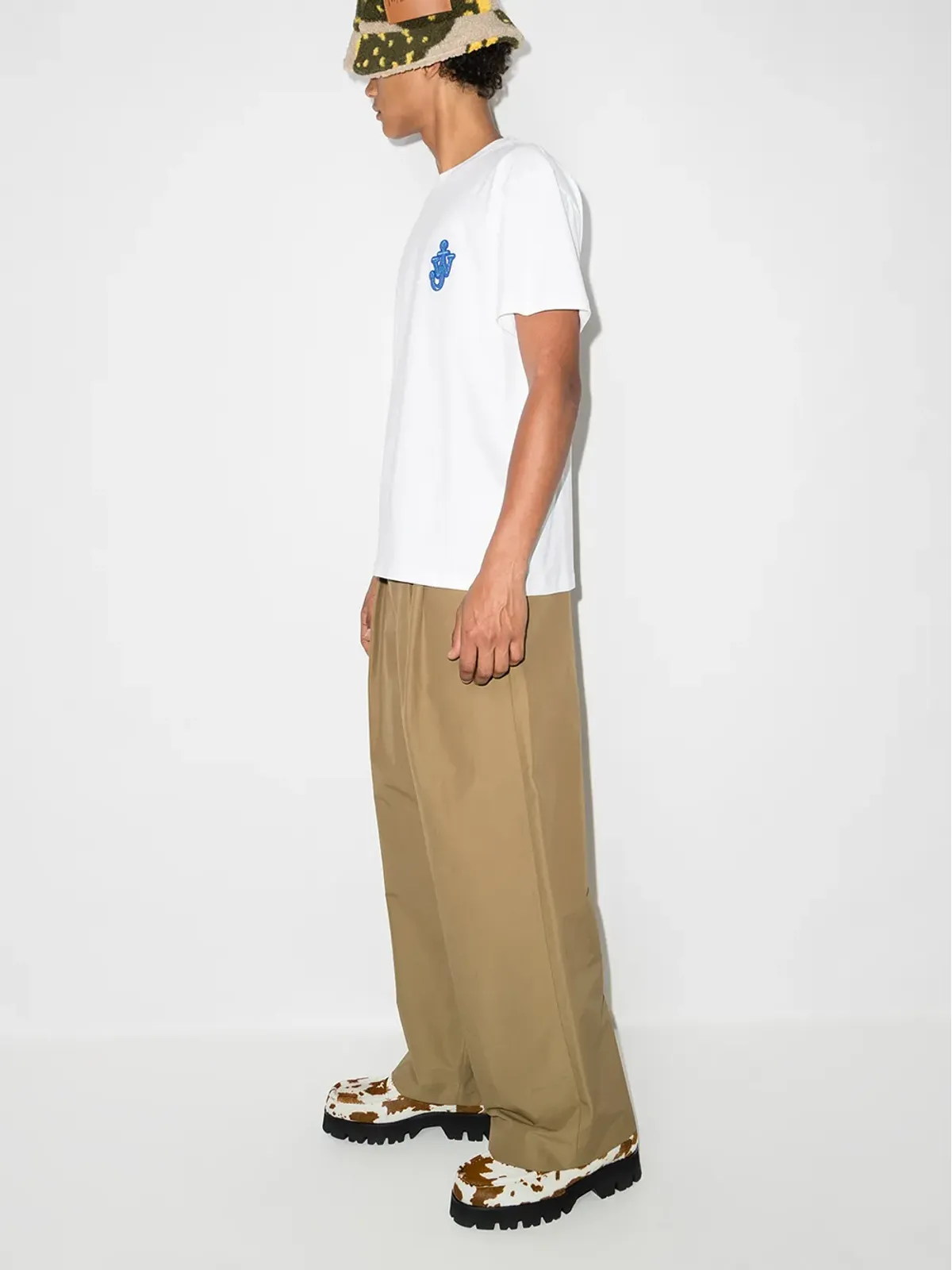 JW Anderson アンカーパッチ コットン Tシャツ - ホワイト - 画像5