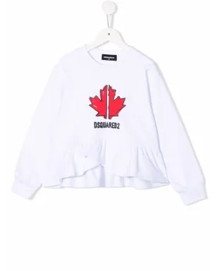 DSQUARED2 KIDS フリルヘム スウェットシャツ - サムネイル1