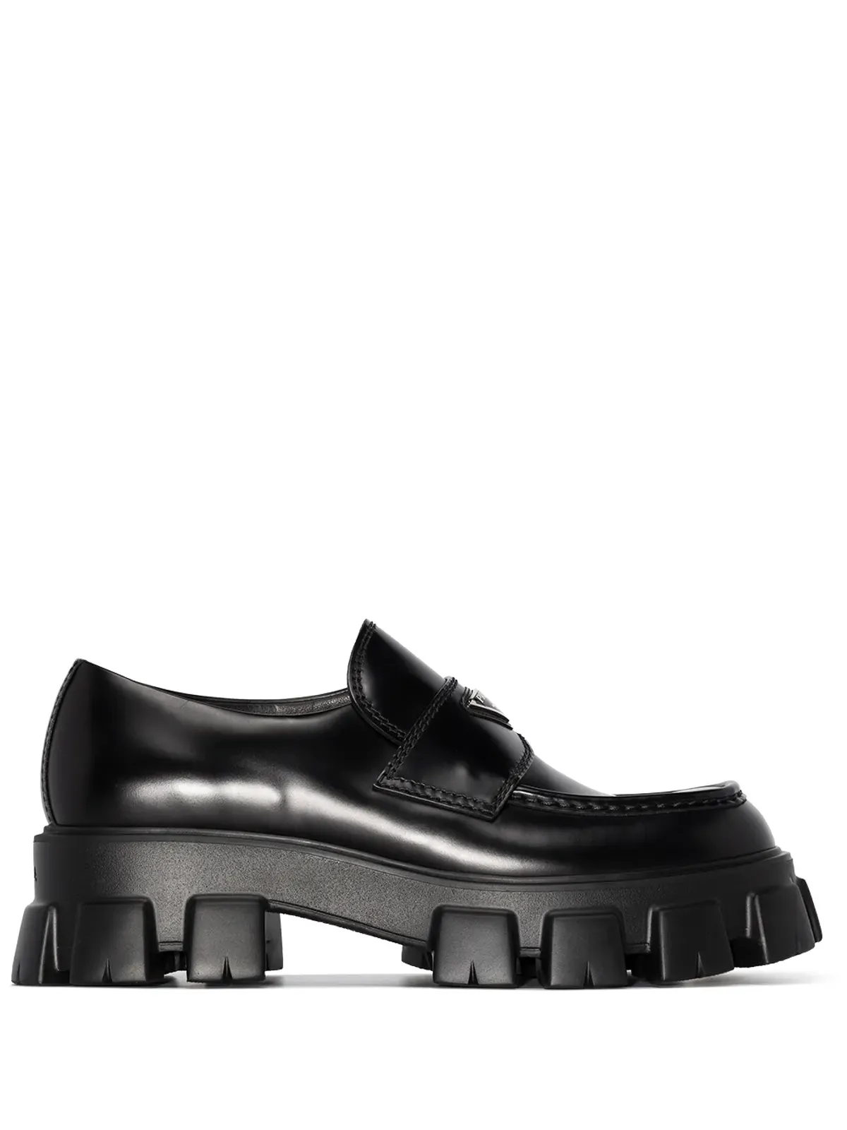 Prada モノリス レザー ローファー - 画像1