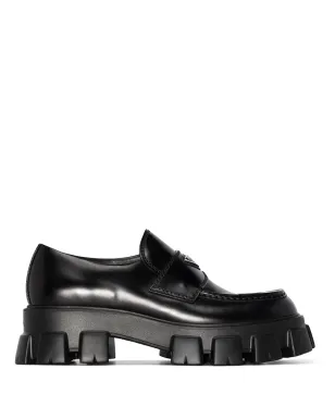 Prada モノリス レザー ローファー - サムネイル1
