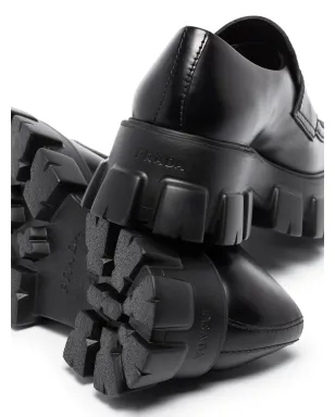 Prada モノリス レザー ローファー - サムネイル2