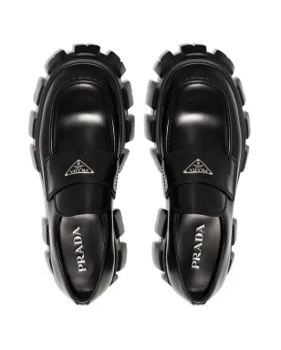 Prada モノリス レザー ローファー - サムネイル4