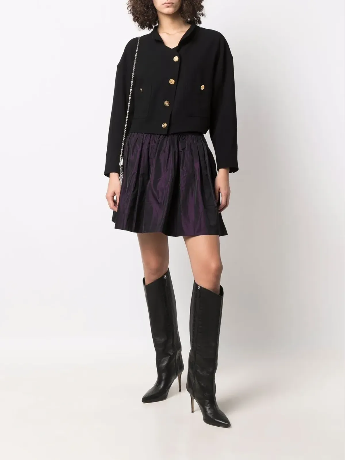 Christian Dior Pre-Owned ギャザー入りフレアミニスカート - 画像2