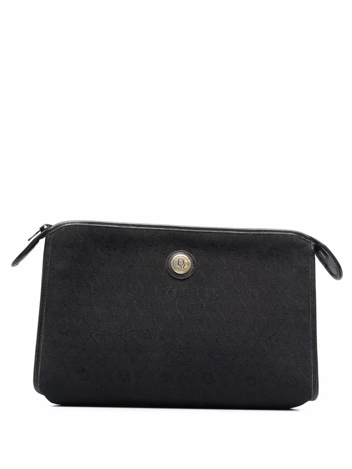 Christian Dior Pre-Owned ハニカム柄クラッチバッグ - ブラック - 画像1
