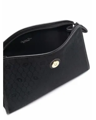 Christian Dior Pre-Owned ハニカム柄クラッチバッグ - ブラック - サムネイル4