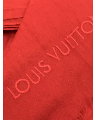 Louis Vuitton Pre-Owned フリンジ加工のカシミヤショール - サムネイル3