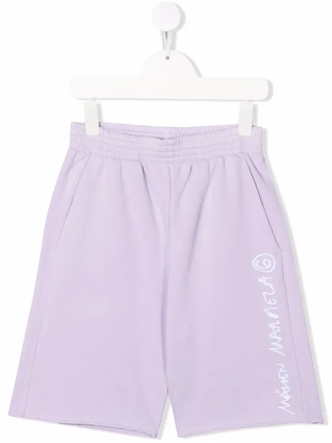 MM6 Maison Margiela Kids MM6 Maison Margiela Kids ロゴプリント トラックショーツの商品画像