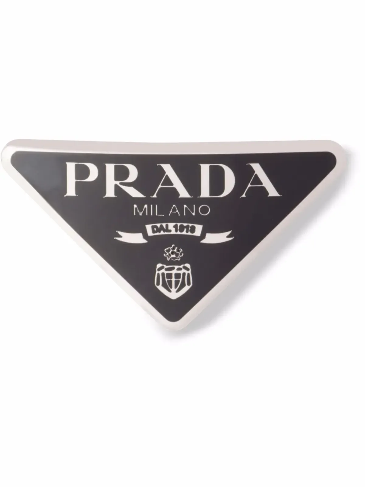 Prada トライアングルロゴ ヘアクリップ - 画像1