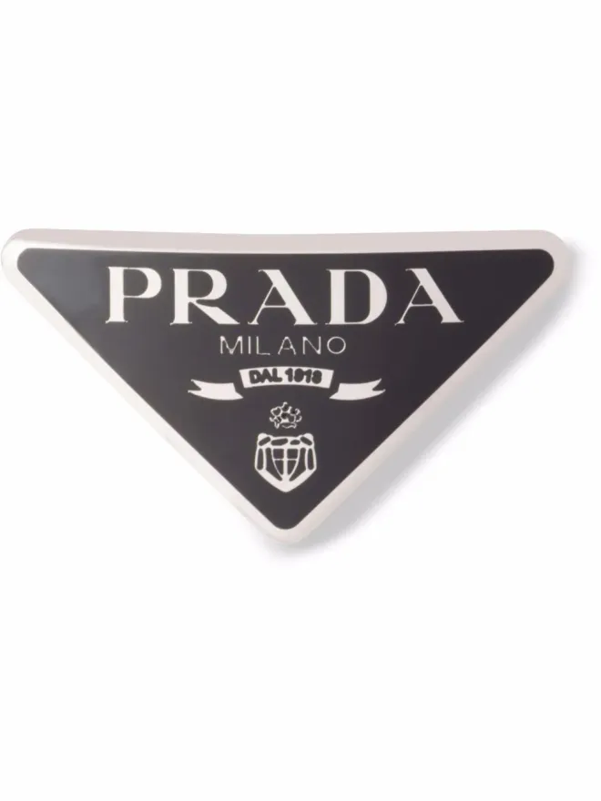 Prada Prada トライアングルロゴ ヘアクリップの商品画像
