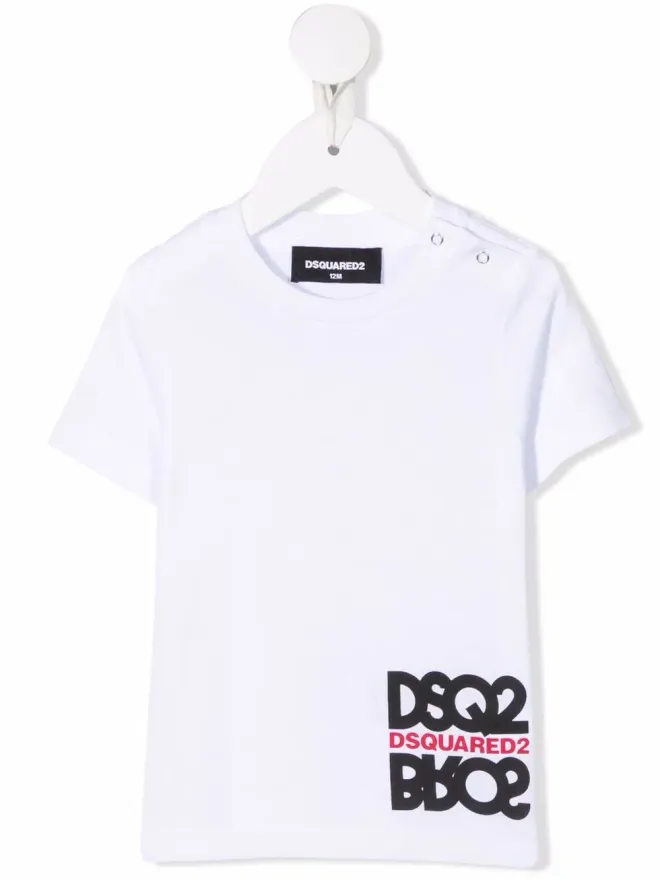 DSQUARED2 KIDS DSQUARED2 KIDS ロゴプリント丸首Tシャツの商品画像