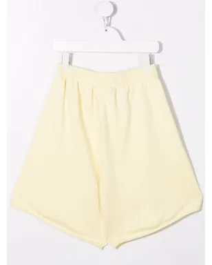 MM6 Maison Margiela Kids ワイドレッグ・トラックショーツ イエロー - サムネイル2