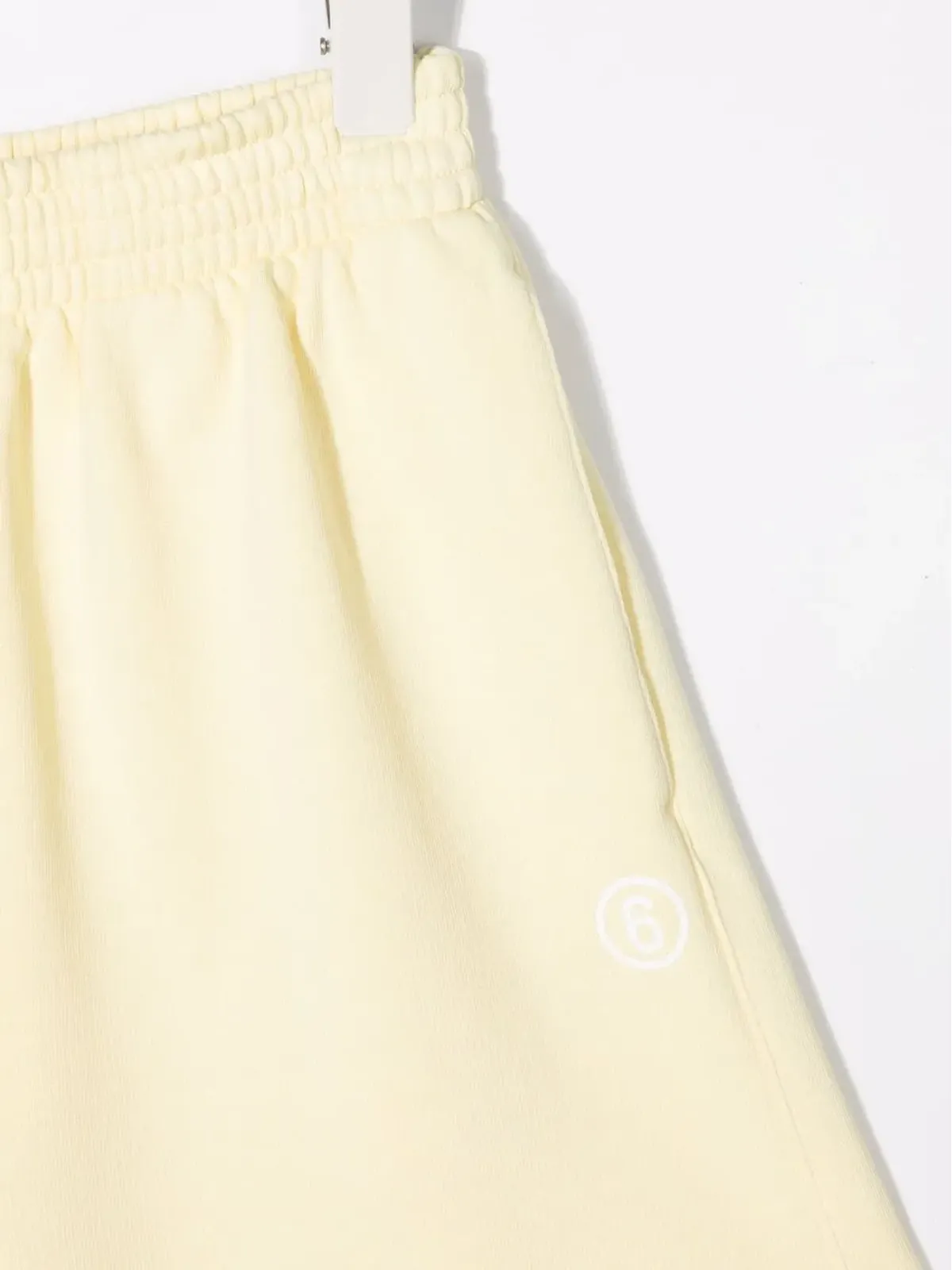 MM6 Maison Margiela Kids ワイドレッグ・トラックショーツ イエロー - 画像3