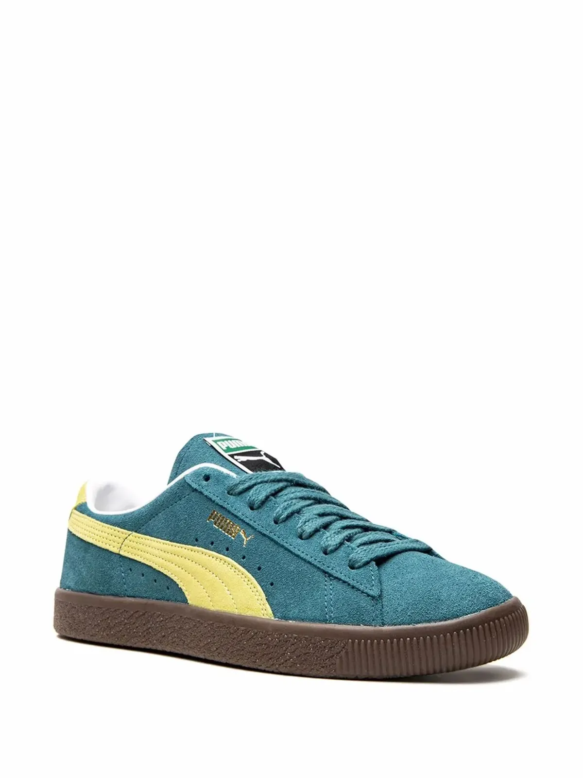 PUMA スエード VTG ブルーコーラル/イエローアラート スニーカー - 画像2