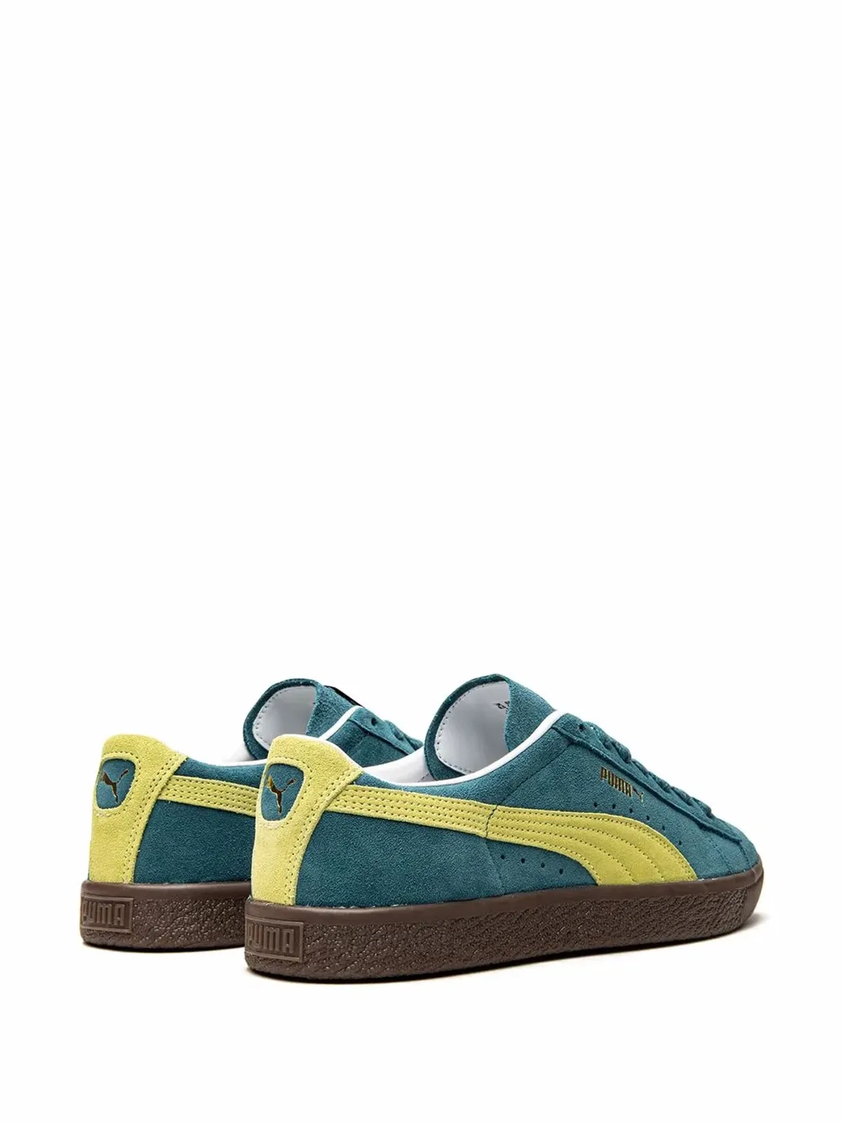 PUMA スエード VTG ブルーコーラル/イエローアラート スニーカー - 画像3