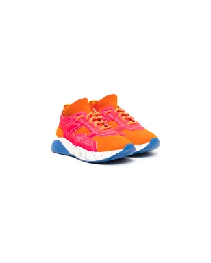Stella McCartney Kids カラー ブロック ソックスタイルスニーカー - Orange - サムネイル1
