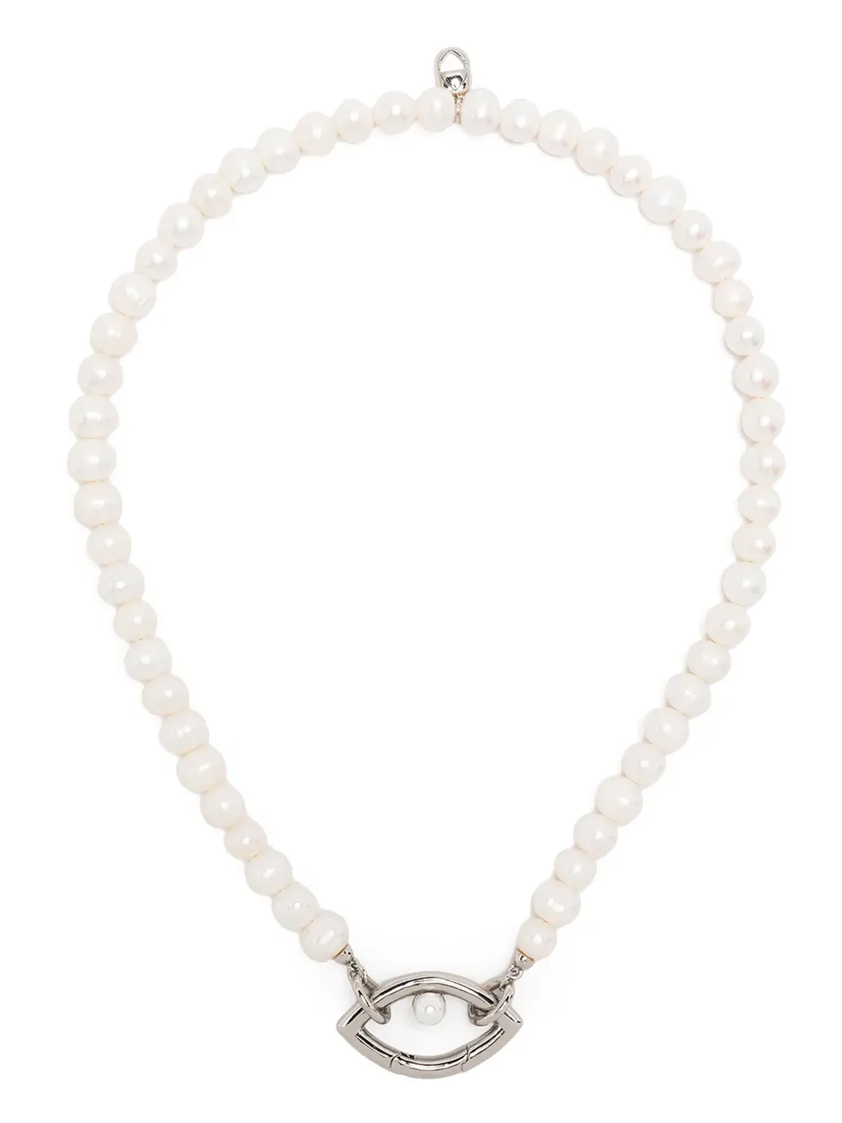 Capsule Eleven Eye pearl necklace - White - 画像3