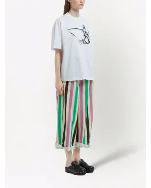 Prada マーメイドプリント ジャージーTシャツ - サムネイル3