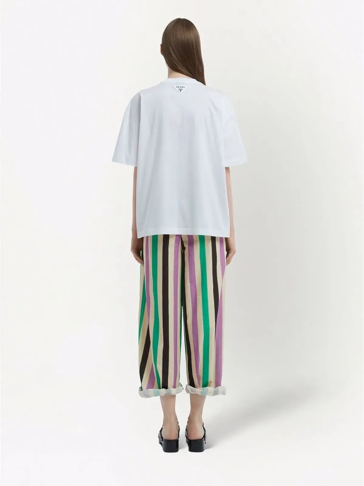 Prada マーメイドプリント ジャージーTシャツ - 画像4