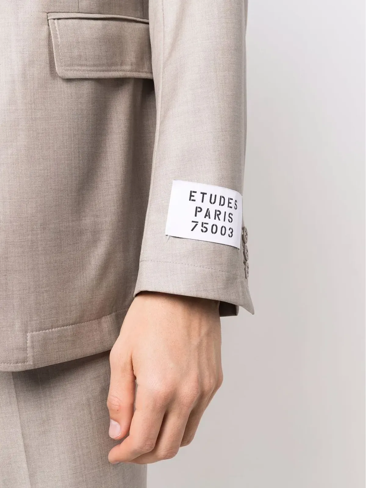 Études Studio バージンウール・シングルブレストブレザー - 画像5