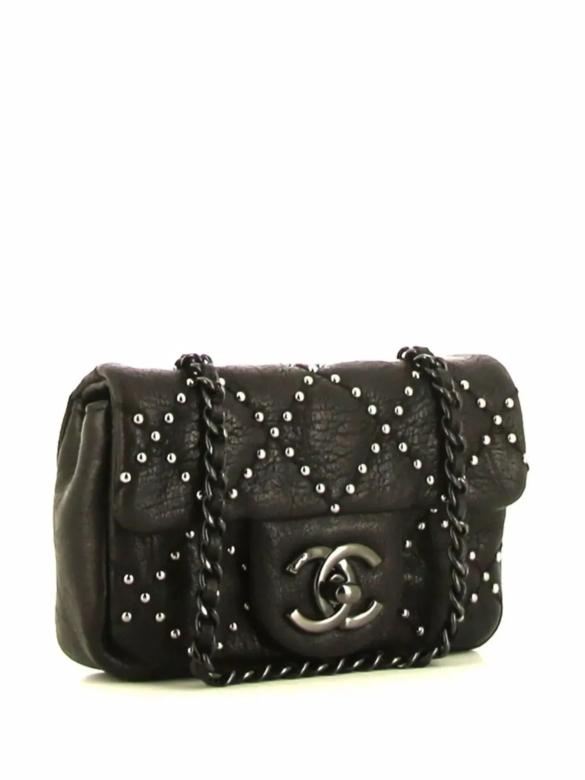 CHANEL Pre-Owned ミニ Timeless スタッズ ショルダーバッグ - 画像3