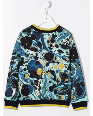 Dolce & Gabbana Kids ペイントスワールプリント スウェットシャツ - サムネイル2