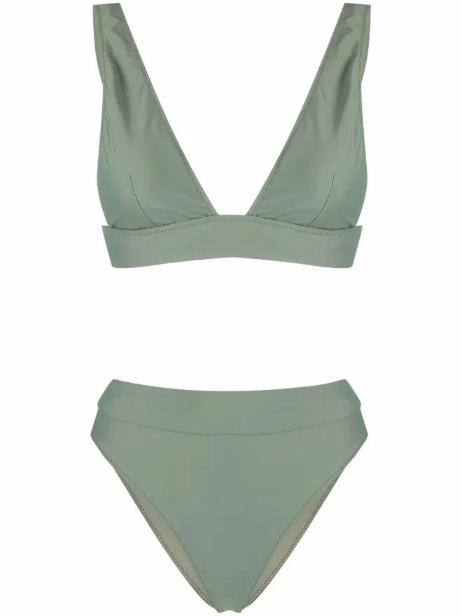 Noire Swimwear Noire Swimwear ハイウエストVネックビキニセットの商品画像