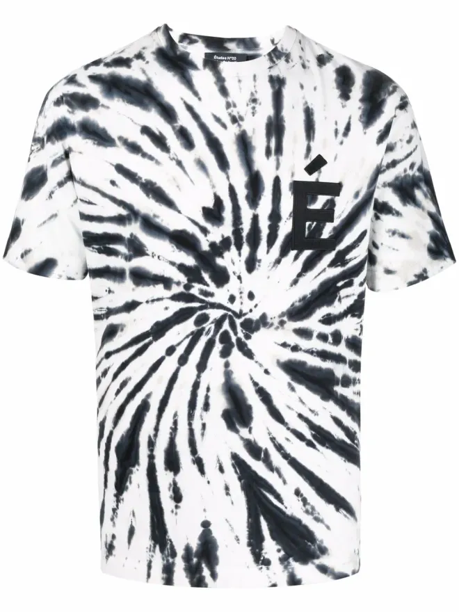 Études Studio Études Studio タイダイ柄プリント半袖Tシャツ（ホワイト）の商品画像