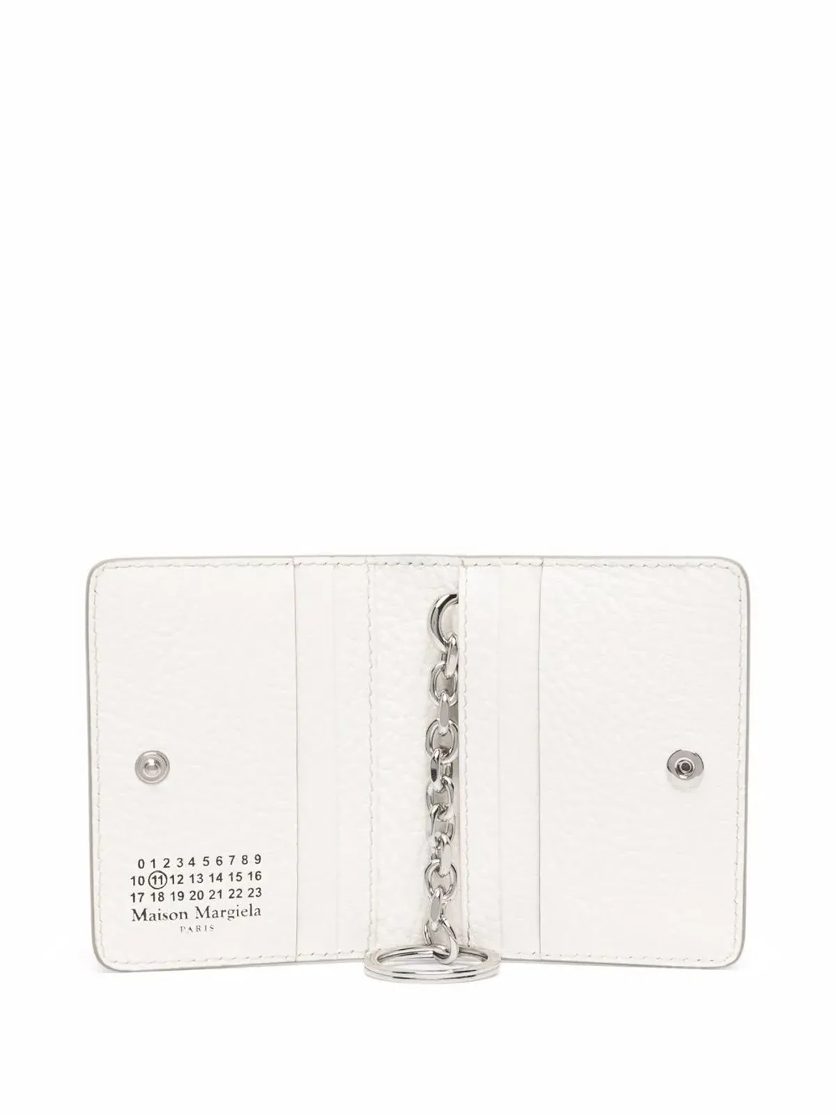 Maison Margiela フォーステッチ レザー カードホルダー - 画像3