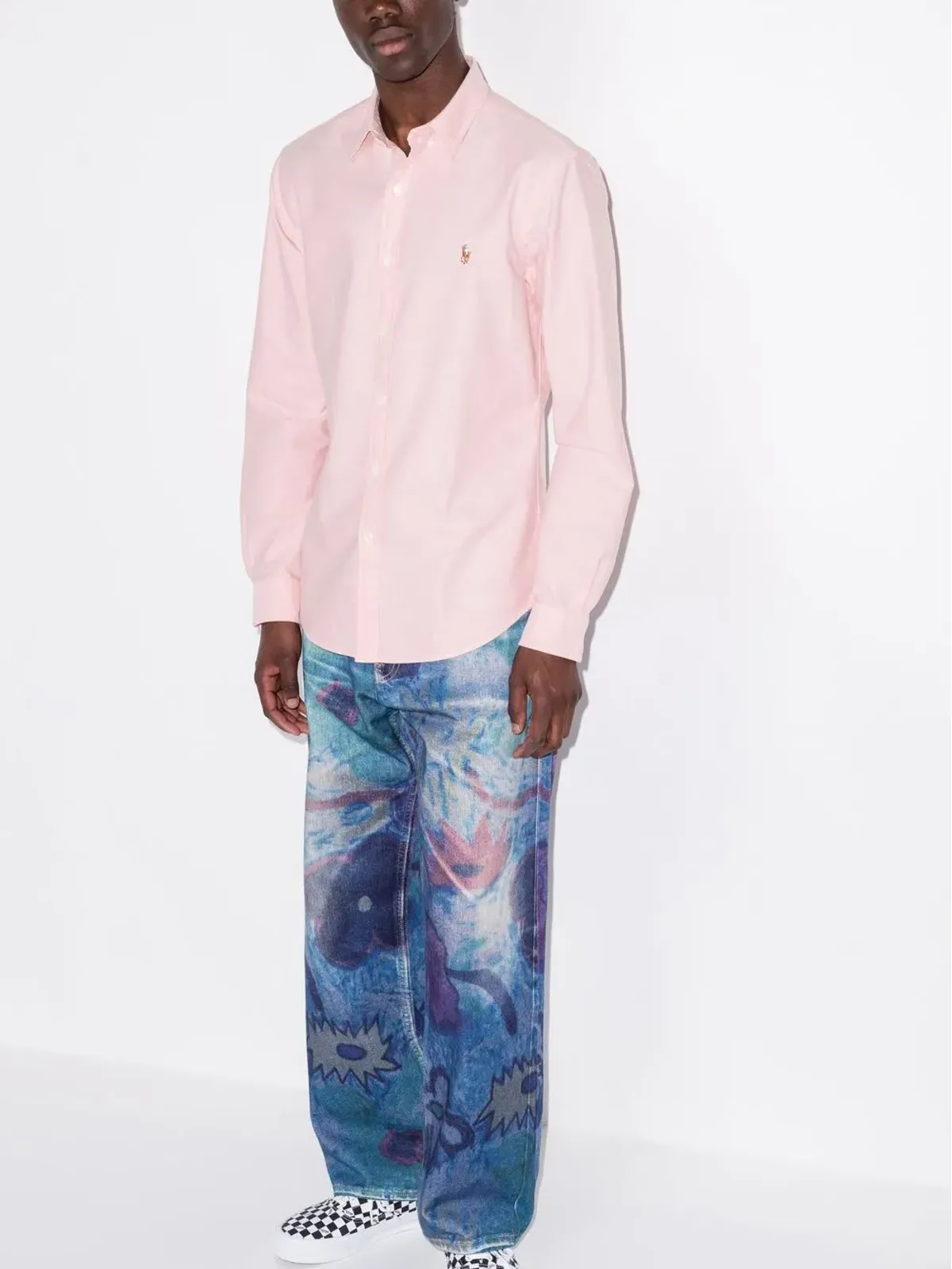 Polo Ralph Lauren スリムフィット オックスフォードシャツ ピンク - 画像2