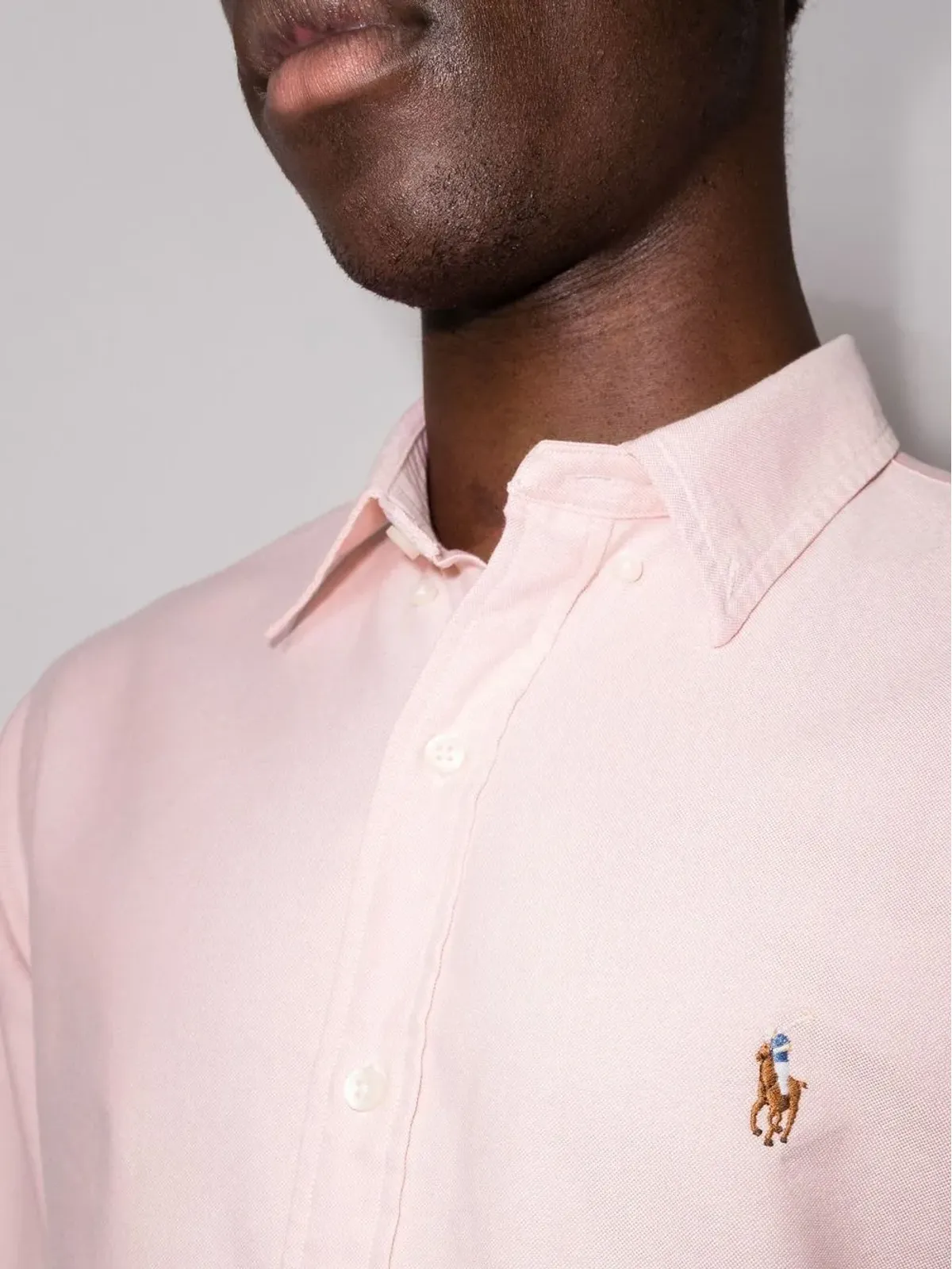 Polo Ralph Lauren スリムフィット オックスフォードシャツ ピンク - 画像4