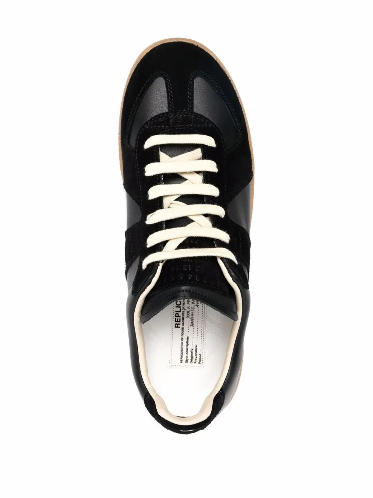 Maison Margiela Replica ローカット レザー スニーカー - 画像4