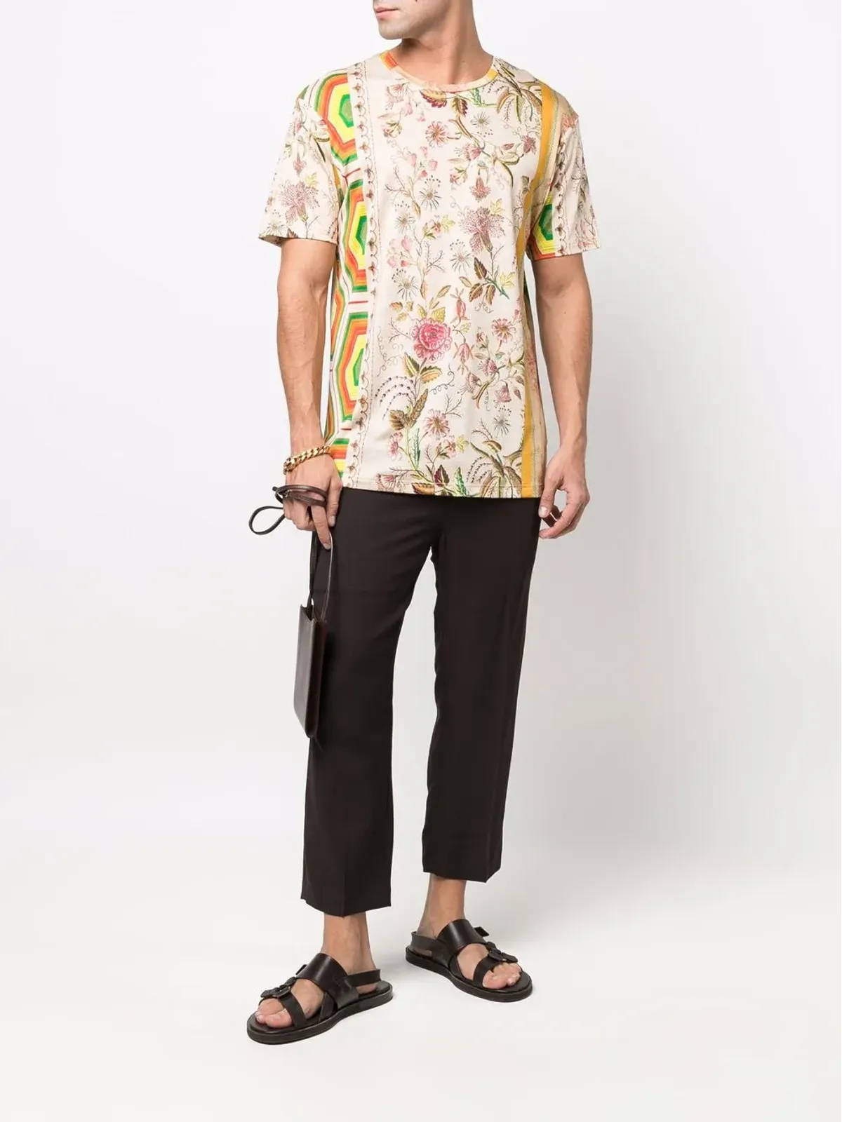 Pierre-Louis Mascia febo mix-print Tシャツ - 画像2