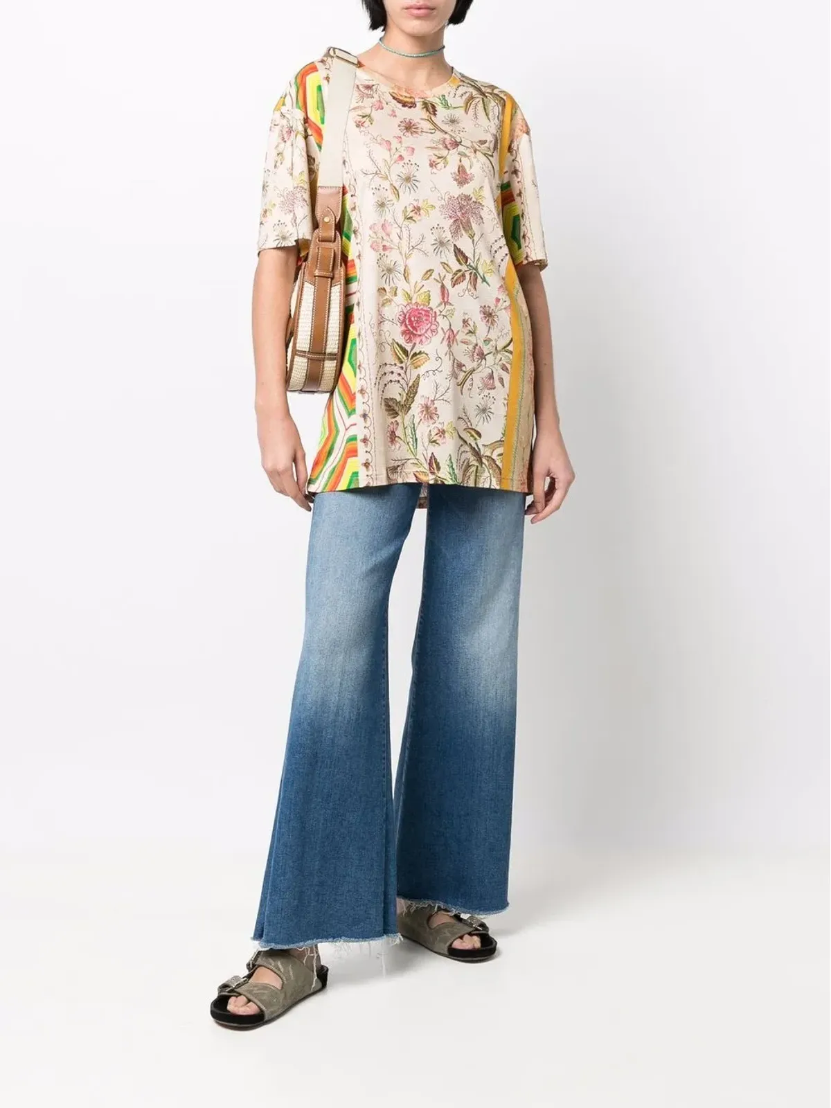 Pierre-Louis Mascia febo mix-print Tシャツ - 画像3