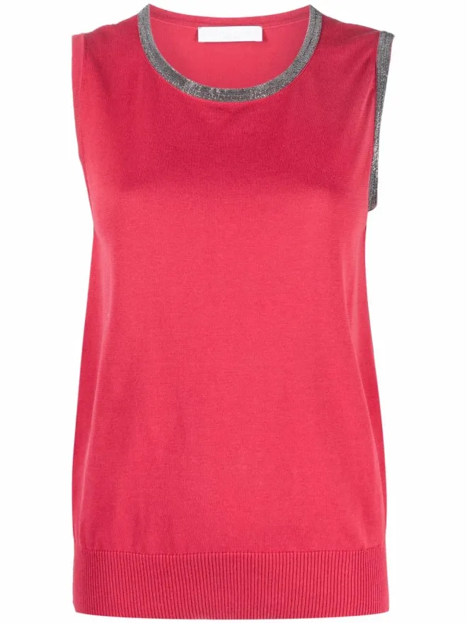 Fabiana Filippi Fabiana Filippi エンベリッシュド ファインニット タンクトップの商品画像