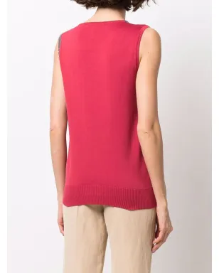 Fabiana Filippi エンベリッシュド ファインニット タンクトップ - サムネイル4