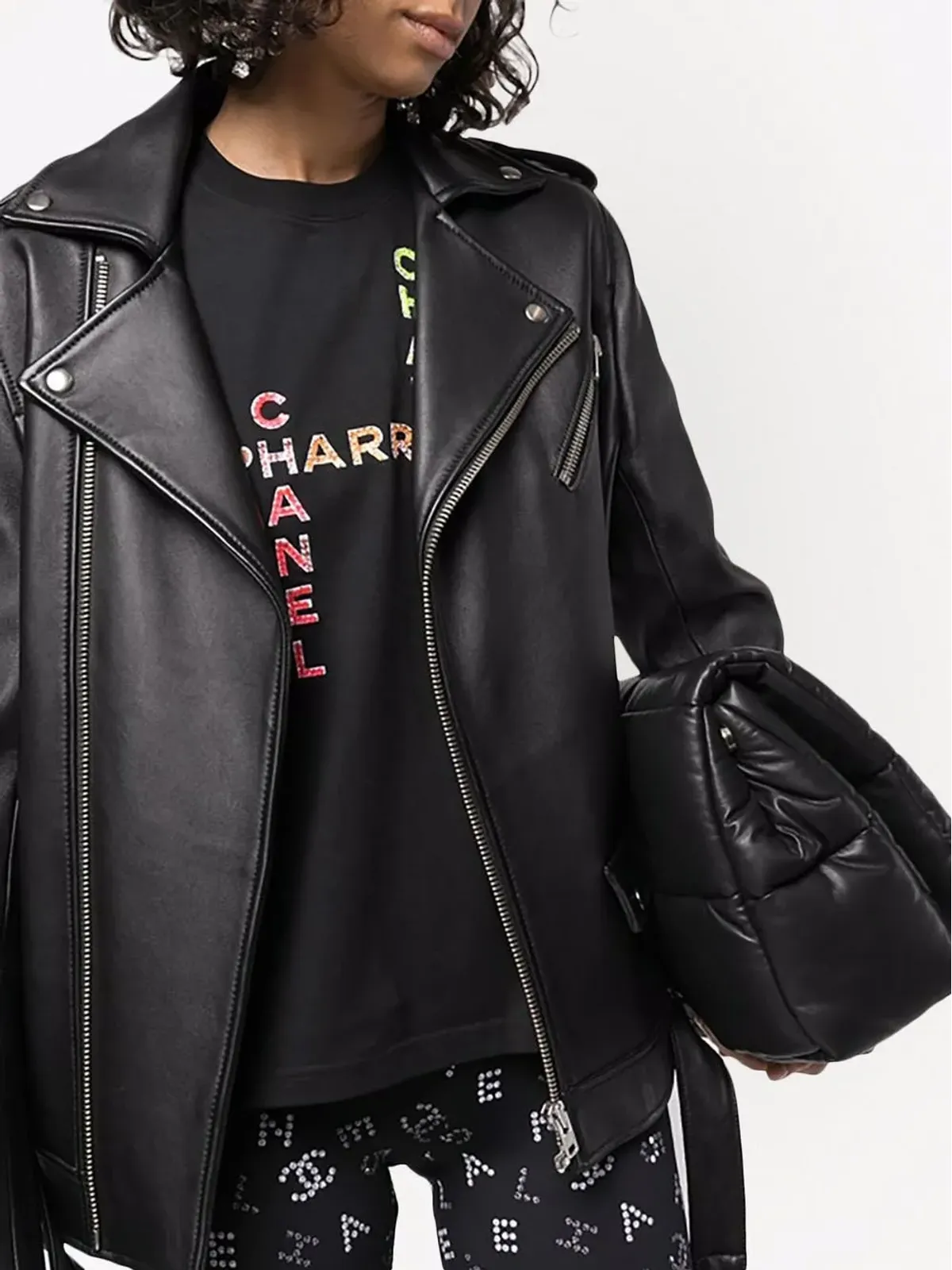 CHANEL Pre-Owned x Pharell 2019 ロゴプリント Tシャツ - 画像2