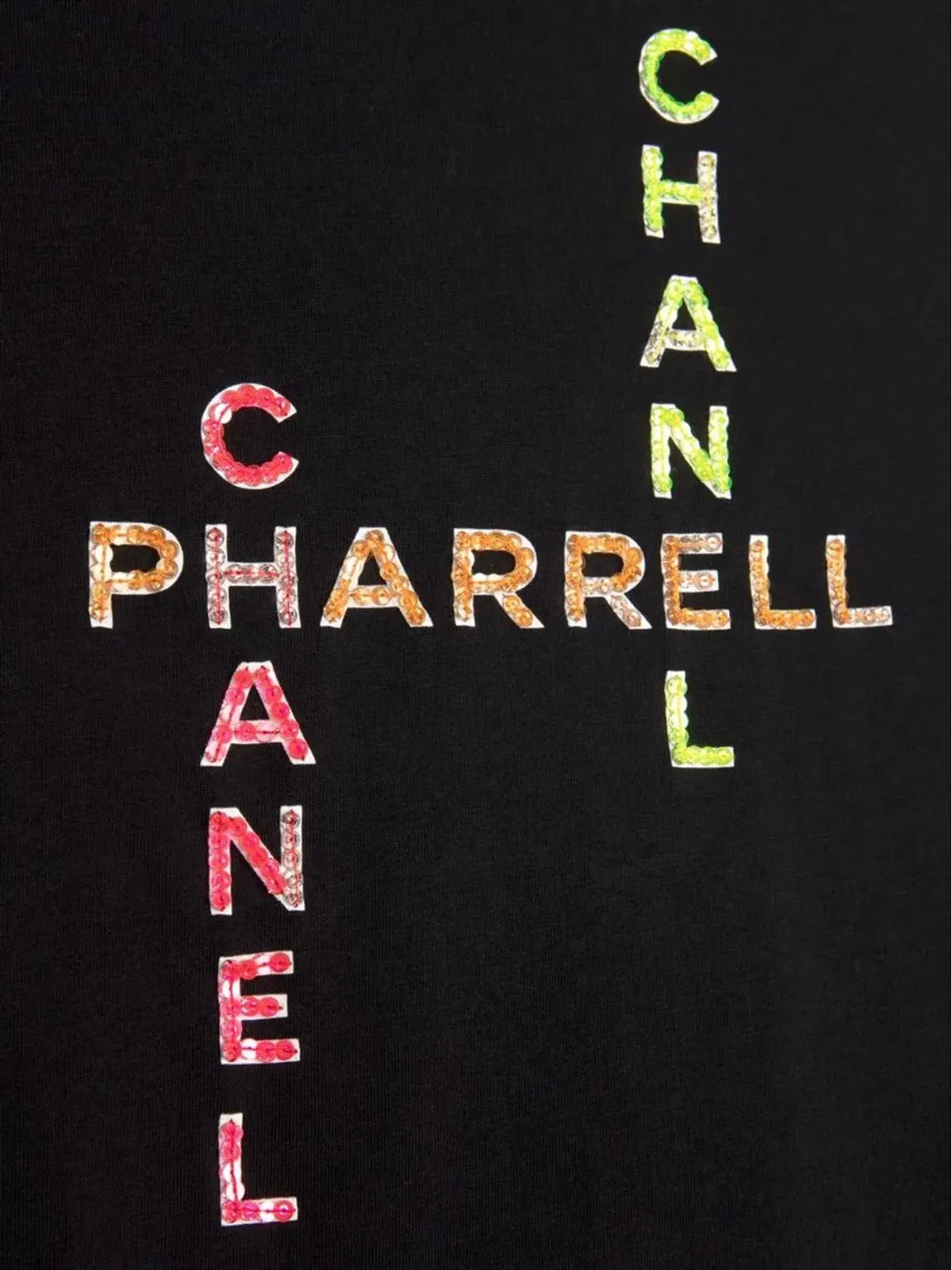 CHANEL Pre-Owned x Pharell 2019 ロゴプリント Tシャツ - 画像4