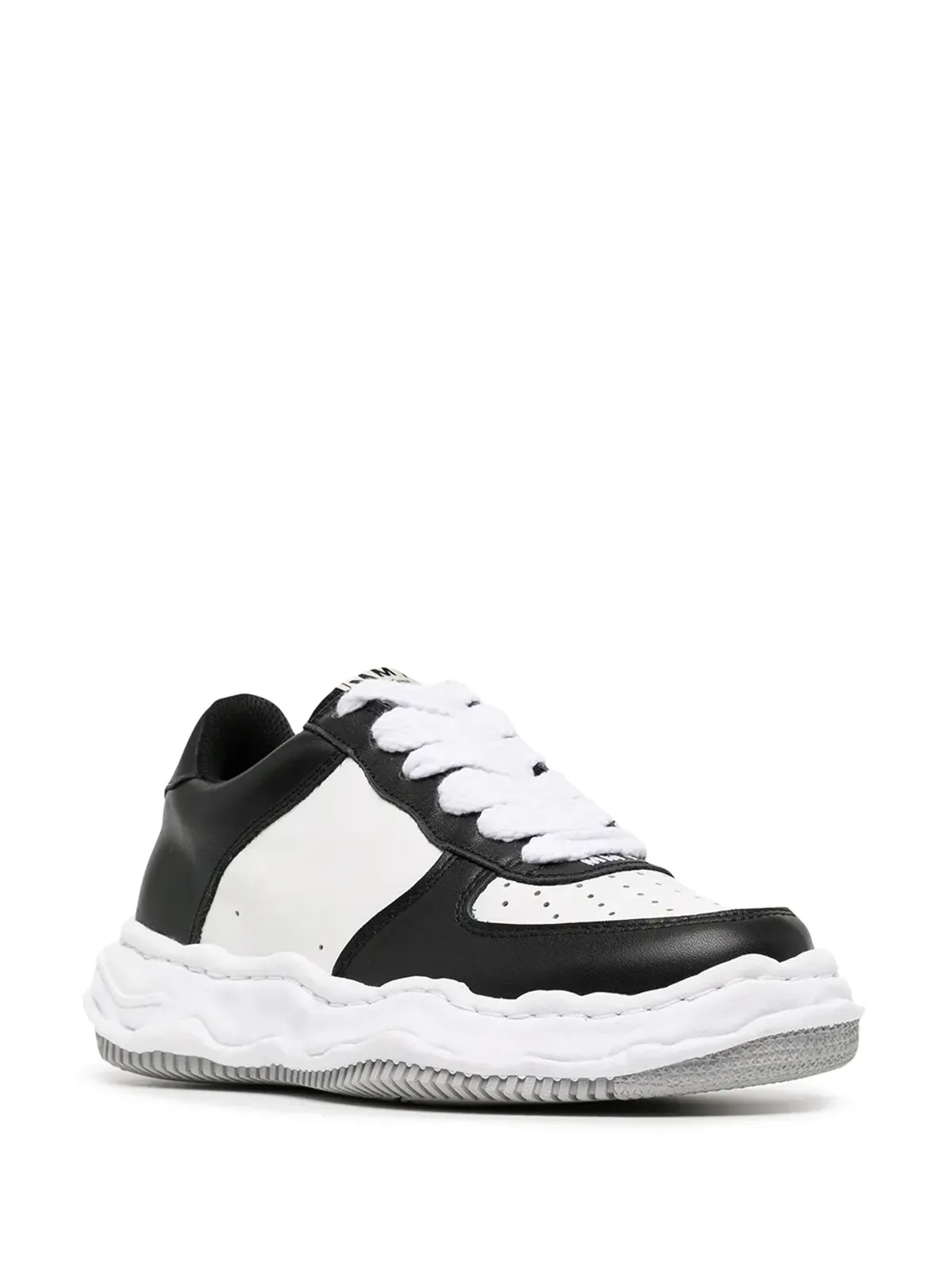Maison MIHARA YASUHIRO Wayne two-tone leather sneakers - White - 画像2