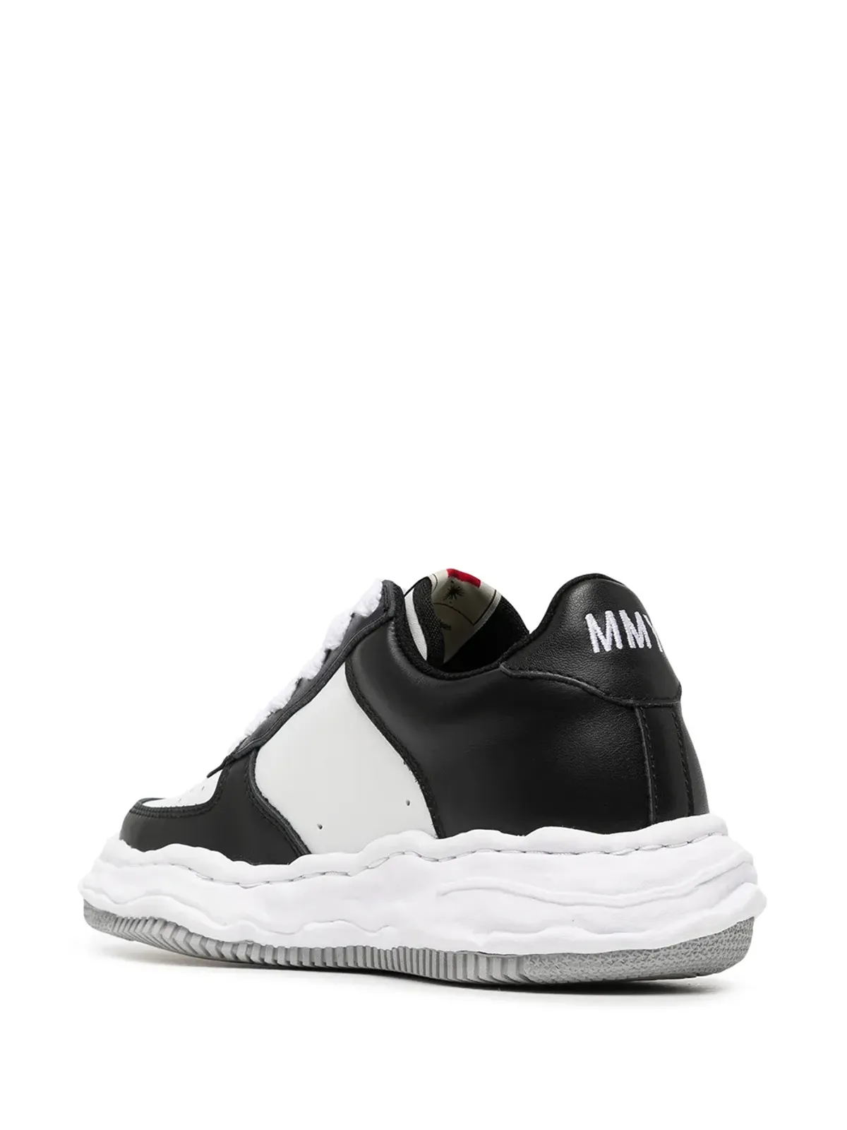 Maison MIHARA YASUHIRO Wayne two-tone leather sneakers - White - 画像3