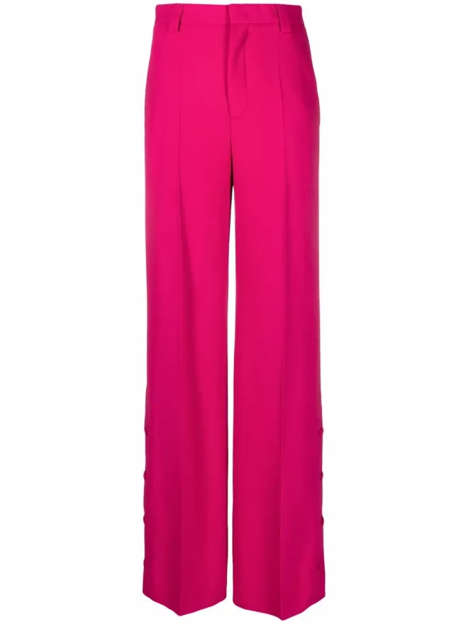 RED Valentino RED Valentino ピンクのワイドレッグ テーラードパンツの商品画像