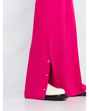 RED Valentino ピンクのワイドレッグ テーラードパンツ - サムネイル3