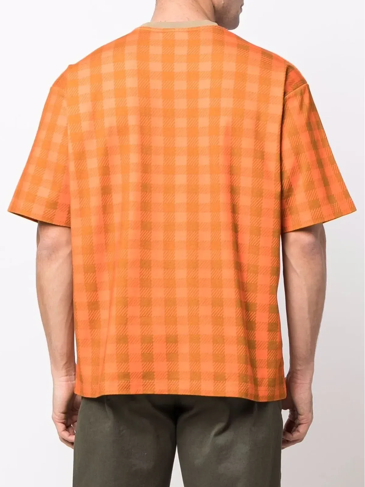 Camper チェック柄Tシャツ - オレンジ - 画像5