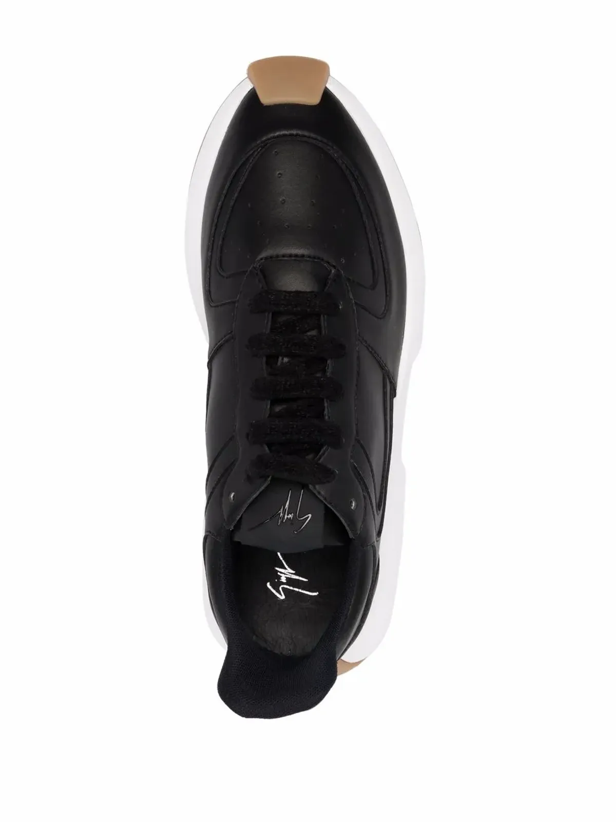 Giuseppe Zanotti チャンキー ロー・トップスニーカー - ブラック - 画像4