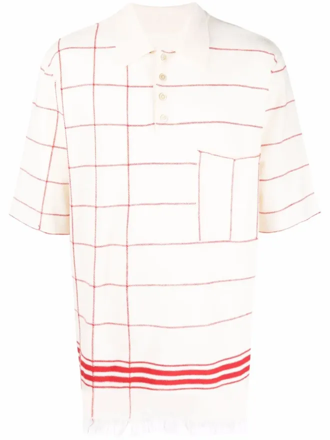 Maison Margiela Maison Margiela ストライプポロシャツ - Neutralsの商品画像