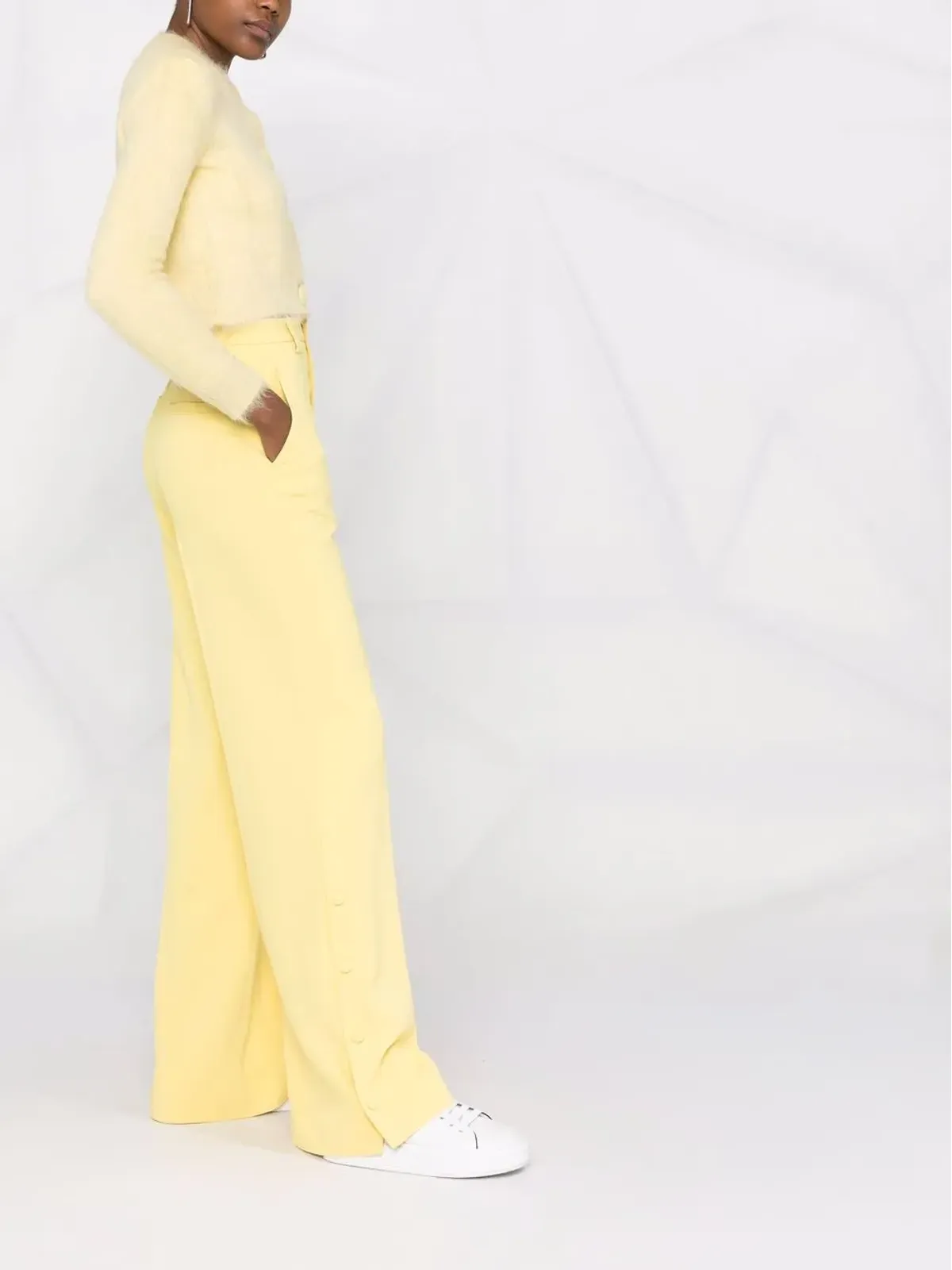 RED Valentino ワイドレッグ テーラードパンツ - 画像4