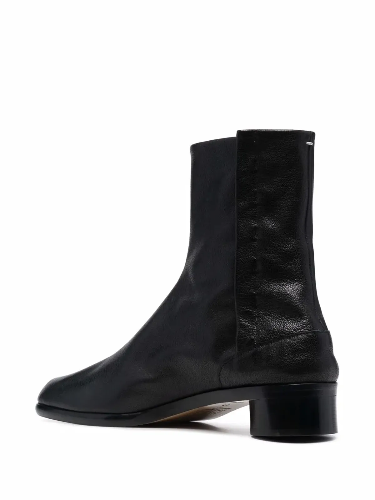 Maison Margiela タビ 30mm レザー アンクルブーツ（ブラック） - 画像3
