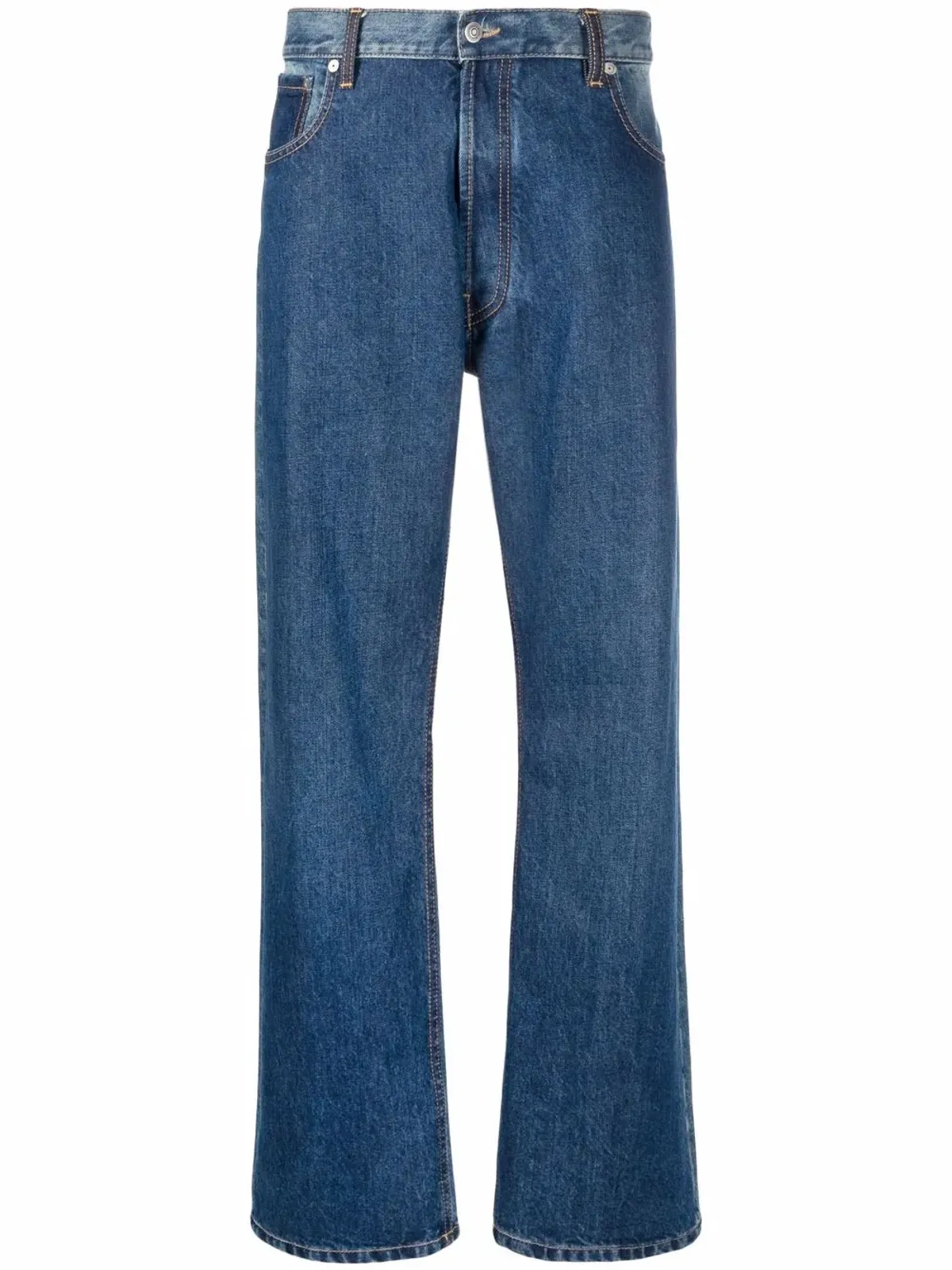 Maison Margiela ツートーンオーバーサイズデニムジーンズ - 画像1